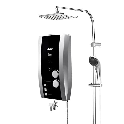 Alpha instant shower heater with pump and copper heating element AS200