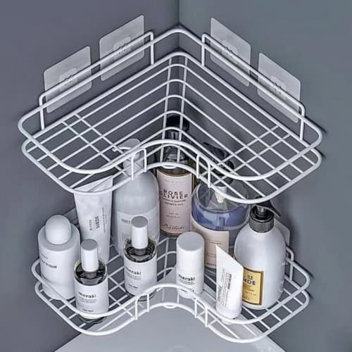 Bathroom corner shelf